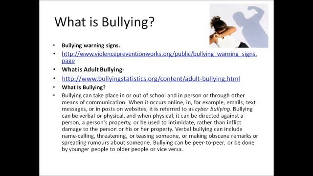 Informative Video About Stalking, Harassment & Bullying смотреть онлайн