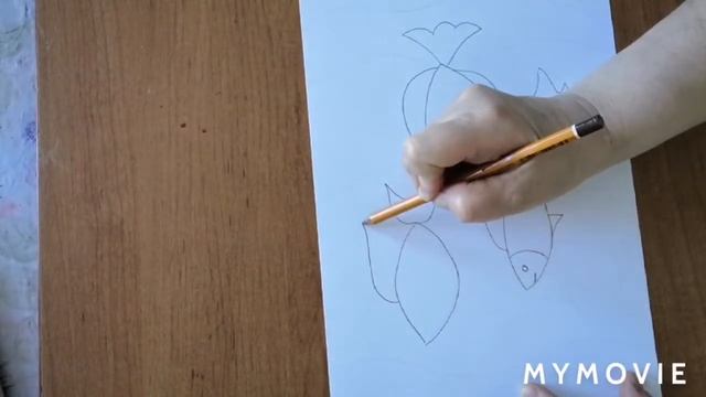 Карандашный рисунок. Рыбки смотреть онлайн