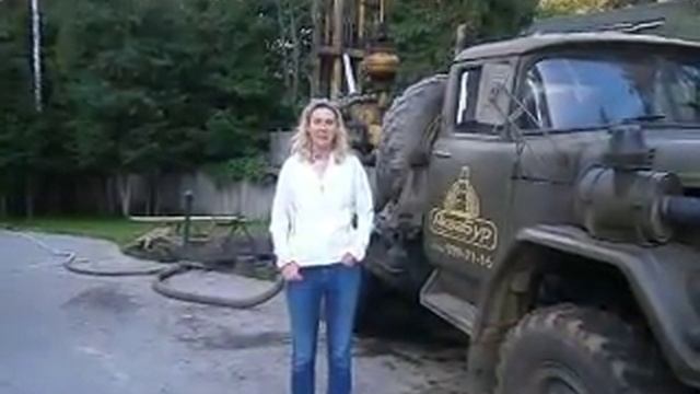 Отзыв заказчика о бурении скважины на воду и обустройство скважины. Истринский р он д. Крюково смотреть онлайн