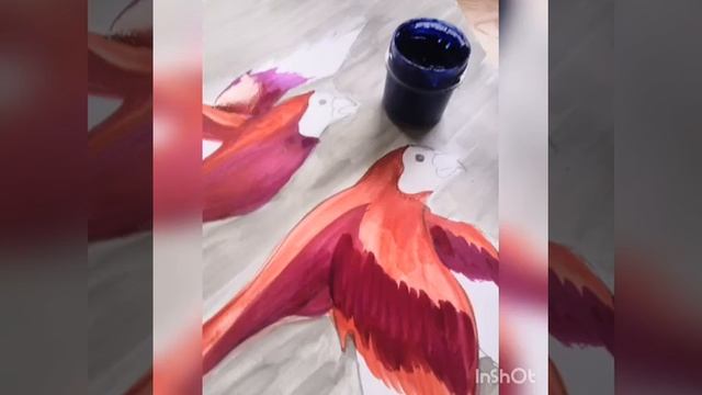 Закрашивание летящих птиц смотреть онлайн