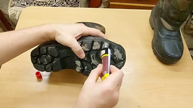 Шиповка обуви вытяжными заклёпками. смотреть онлайн