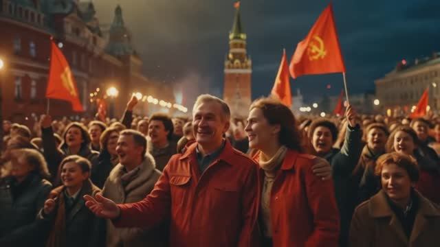 Нейроклип "Время Великой Октябрьской" С праздником товарищи! (Suno Ai) смотреть онлайн