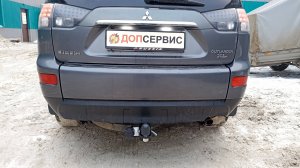 Фаркоп на Mitsubishi Outlander XL, легкосъёмный шар под квадрат