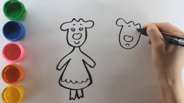 Оранжевая корова! Как нарисовать оранжевую корову. Рисуем корову!!! смотреть онлайн