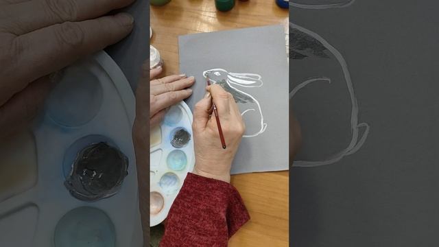 закрашивание зайца смотреть онлайн