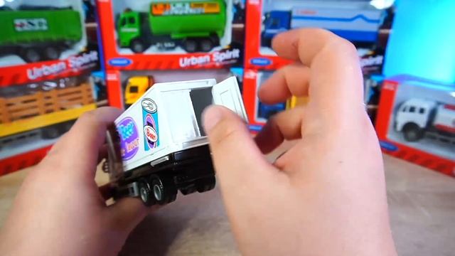 Городские грузовики модели машинок Собираю Welly