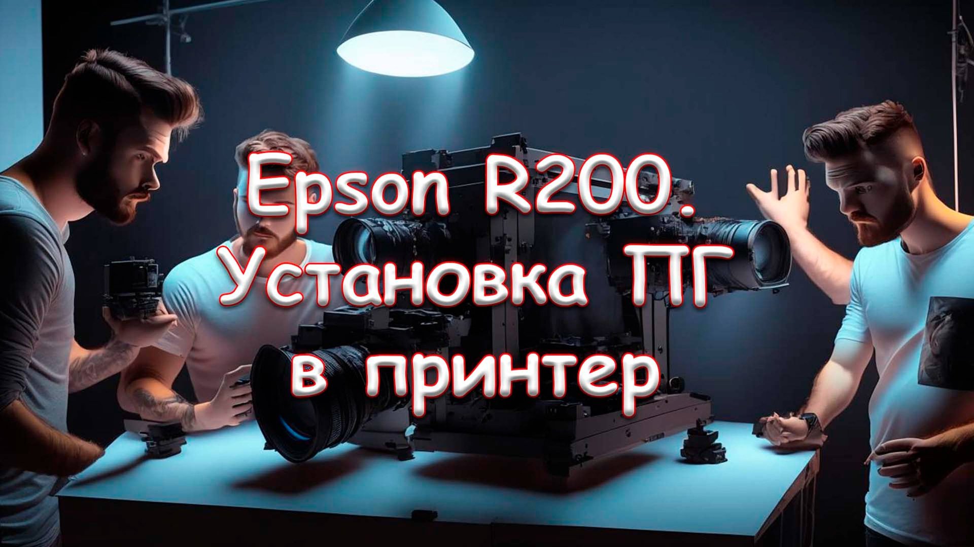 Epson R200. Установка ПГ в принтер смотреть онлайн