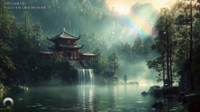 RAINY EVENING Relaxing Music And Gentle Raindrops For Sleep & Study | Cozy Music Relieves Stress смотреть онлайн