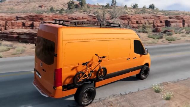 Автомобили по сломанному мосту в BeamNG Drive смотреть онлайн