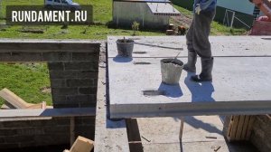 Дом из арболита укладка плит перекрытия