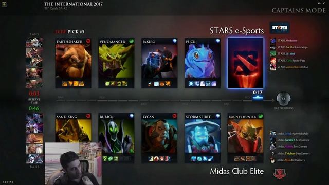 [PT/BR] - The International 2017 - STARS vs Midas Club Elite смотреть онлайн