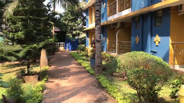 Palm Resort, Северный Гоа, Калангут. Обзор отеля. смотреть онлайн