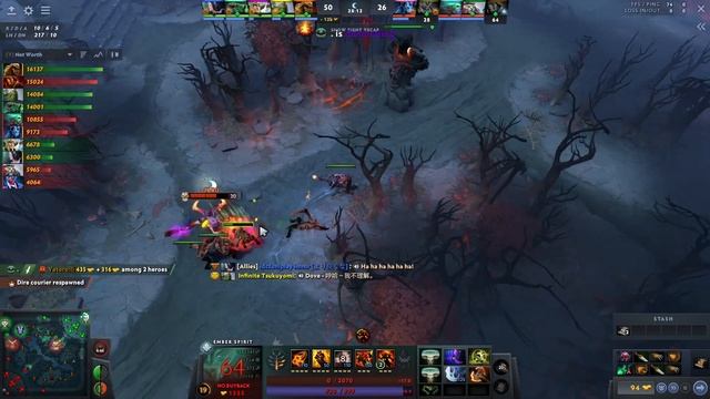Ember Spirit Dota 2 Gameplay Yatoro with 26 Kills - TI12 смотреть онлайн