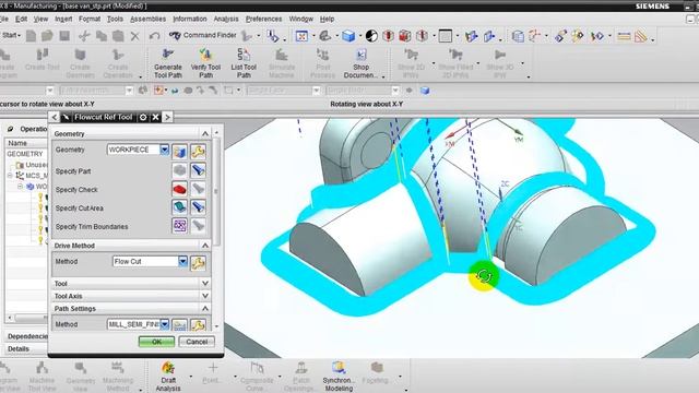 Unigraphic CAM | Siemens NX Manufacturing Tutorial : Full Step 3