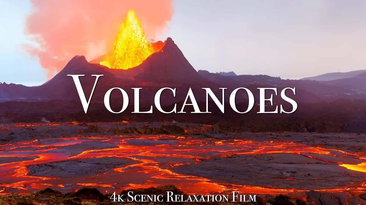 Volcanoes of the World 4K - Scenic Relaxation Film With Inspiring Music смотреть онлайн