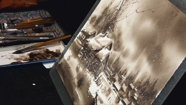 Урок рисования /Обучающее видео. Простой прием рисования акварелью от художника Татьяны Анисимовой. смотреть онлайн