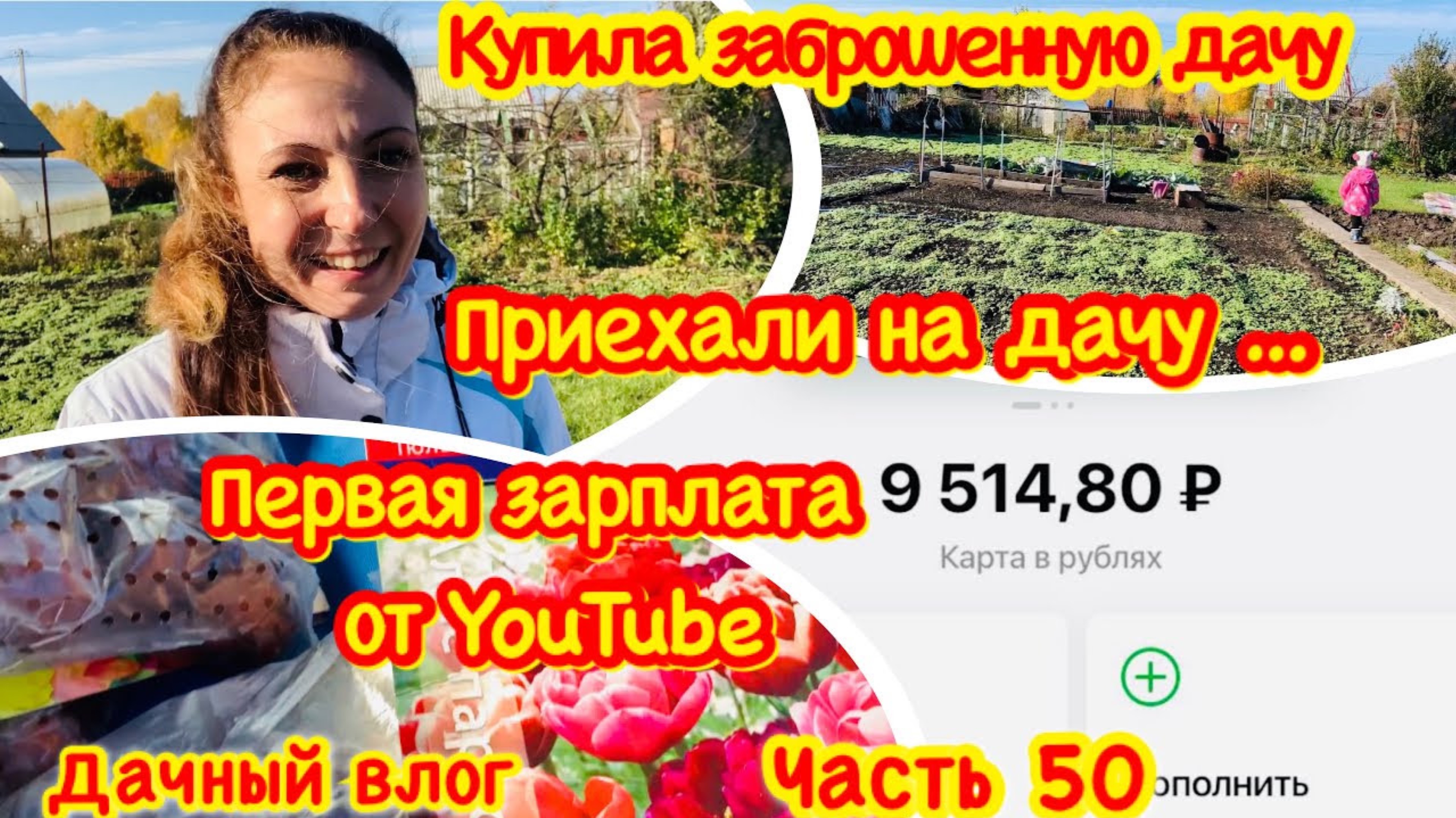 Купила заброшенную дачу/ Я вернулась на дачу через месяц/Осенняя дача/Первая зарплата на YouTube