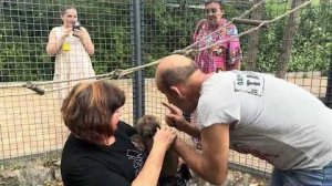 Люська кинулась даже на любимого папу заступаясь за Степку, ей показалось что его обижают)