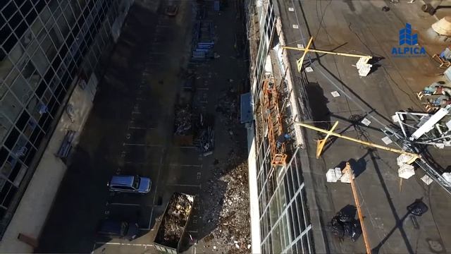 Реконструкция витражного остекления фасада здания Технопарка «ЭЛМА» (второй корпус) смотреть онлайн