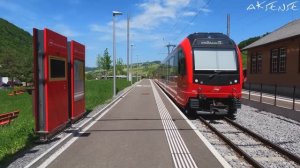 Экскурсия на поезде Вассерауэн - Аппенцелль - Госсау, Швейцария # Железные дороги Аппенцелля, 4K UHD