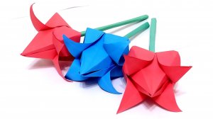 Как сделать Тюльпан из бумаги своими руками. Оригами Тюльпан для детей