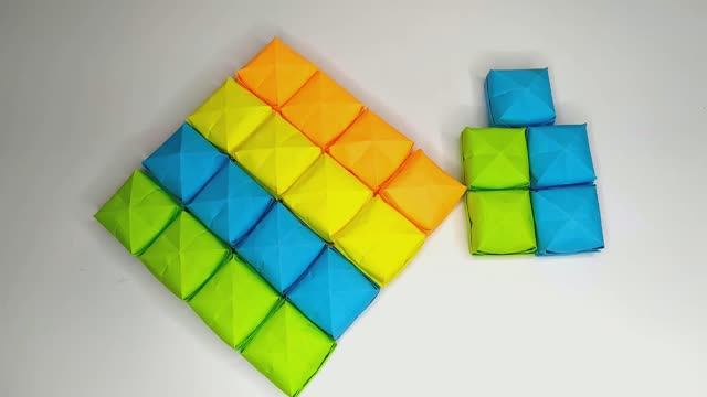 Оригами ПОП ит своими руками! Как сделать Поп ит из бумаги Радужный Антистресс Пупырка смотреть онлайн