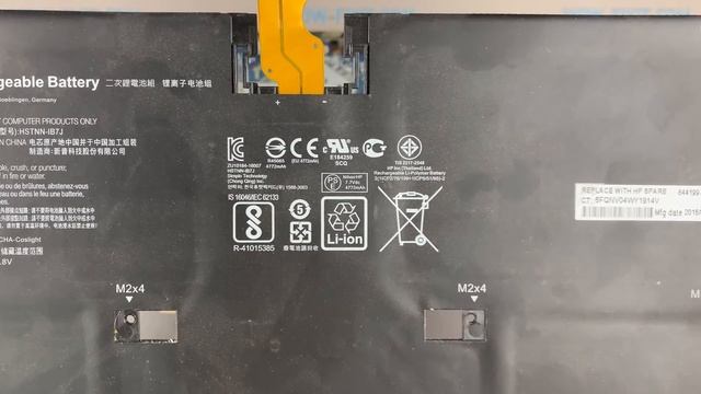 HP Spectre 13-v Battery Replacement смотреть онлайн