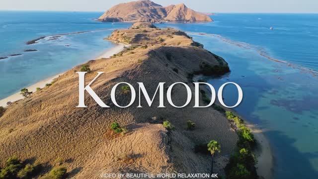 Explore Komodo Island 4K Video - Stunning Landscape Relaxation Film with Soothing Piano Music смотреть онлайн