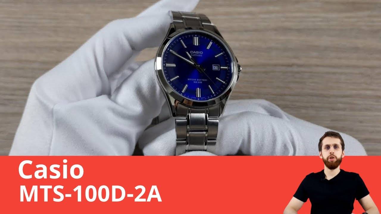 Обзор и настройка часов Casio MTS-100D-2A