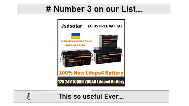 Top 5 Best LiFePO4 Battery | KEPWORTH Rechargeable LiFePO4 Solar Battery смотреть онлайн