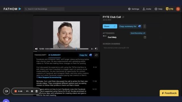 Fathom - The Ai Transcription And Summary Tool That Will Make Your Zoom Calls A Breeze!