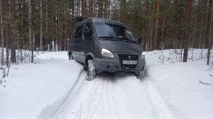 Geronimo - Операция "Белый снег". Снежная целина против автодома на базе Соболь 4*4.