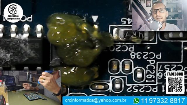 COMO RETIRAR UM COMPONENTE SMD DA PLACA DO NOTEBOOK смотреть онлайн