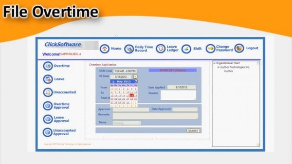 MyClick Software : Online Time and Attendance System