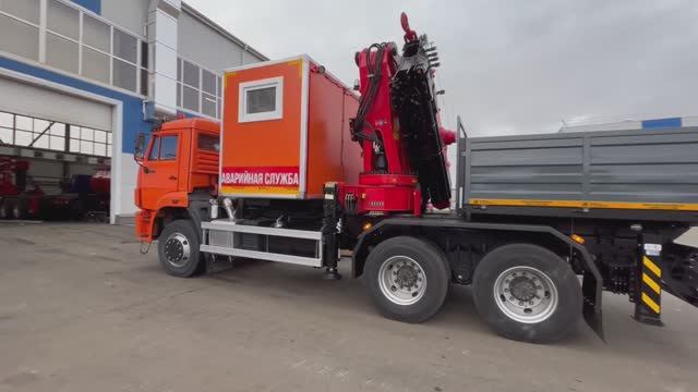Автомобиль аварийно-технический на шасси КАМАЗ 65111-50 с КМУ Sunhunk K 568