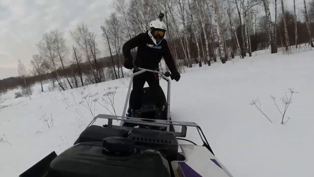 МОТО собака - кому и зачем она нужна_ Обзор мотобуксировщика Sputnik! смотреть онлайн