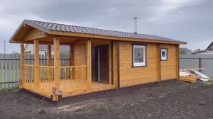 Баня 6х4 с верандой