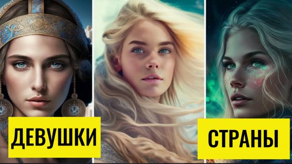 Нейросеть нарисовала страны в виде девушек