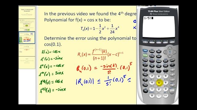 Taylor's Theorem with Remainder смотреть онлайн