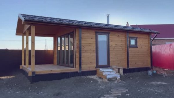 Баня 6х4.5 с верандой