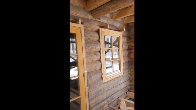 Окосячка, деревянные окна, монтаж.