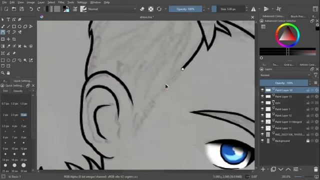 Atreus from GOD OF WAR Ragnarok | KRITA | using mouse 🖱️ only смотреть онлайн