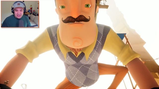 WILL THE GIANT NEIGHBOR SQUISH US LIKE A BUG?! FACING THE SECRET FINAL BOSS! | Hello Neighbor Beta смотреть онлайн