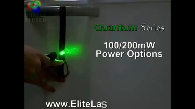 Green Laser Pointer Burning Electrical Tape - 100mW Quantum Series by EliteLasers.com смотреть онлайн