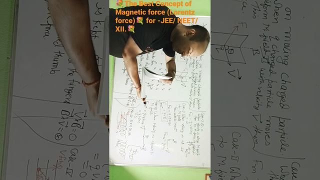 Magnetic Force(Lorentz force) , for -JEE/NEET/XII 💐 By Santosh sir #physicswallah#jee#neet #xi смотреть онлайн