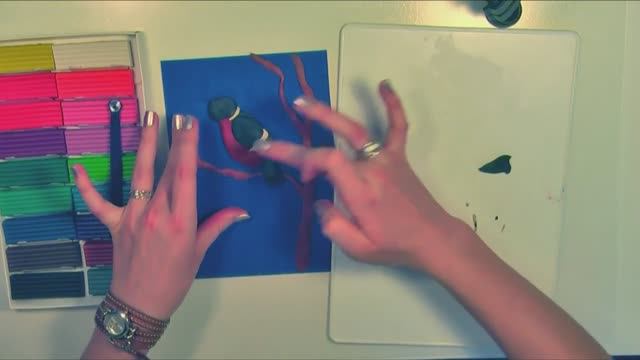 аппликация пластилином _Снегирь_ смотреть онлайн