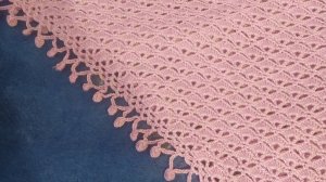 КАЙМА КРЮЧКОМ. ОБВЯЗКА ШАЛИ.