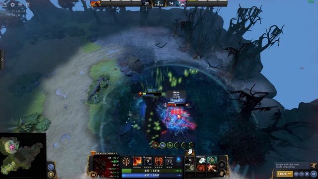 DOTA 2 SLARDAR VS DRAGON KNIGHT смотреть онлайн