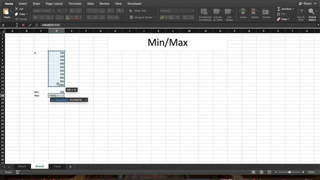 Minimum/Maximum equation on excel دورة تعليم اكسل | دروس اونلاين смотреть онлайн