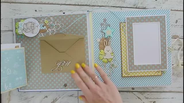 Скрапбукинг Альбом для мальчика - Baby boy scrapbook album смотреть онлайн
